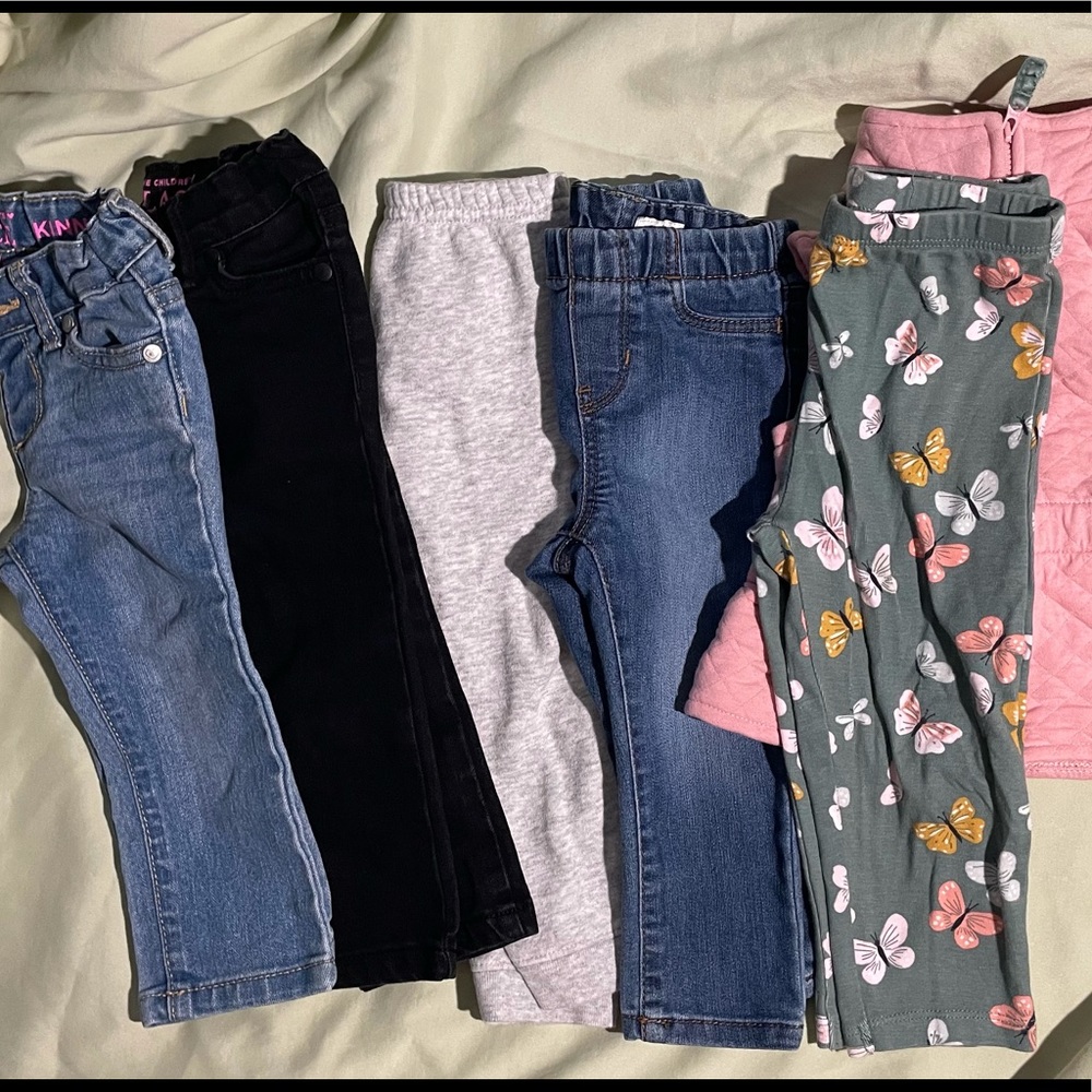 Lot of toddler girls pants/jeans Sz 18months